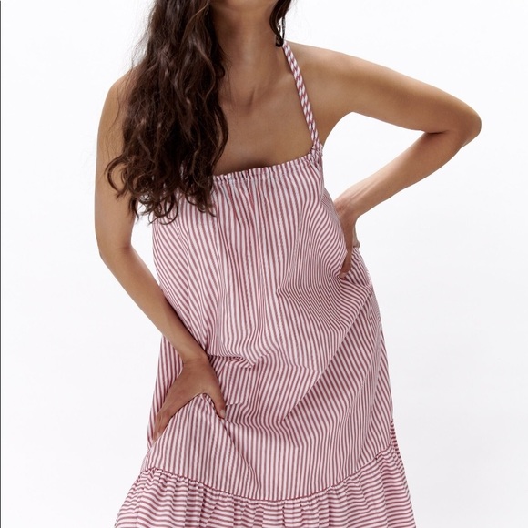 Zara Striped Poplin Dress Size XS - Picture 2 of 7